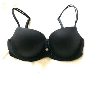 💞Victoria Secret Sexy Black Padded Balconet 32-D
